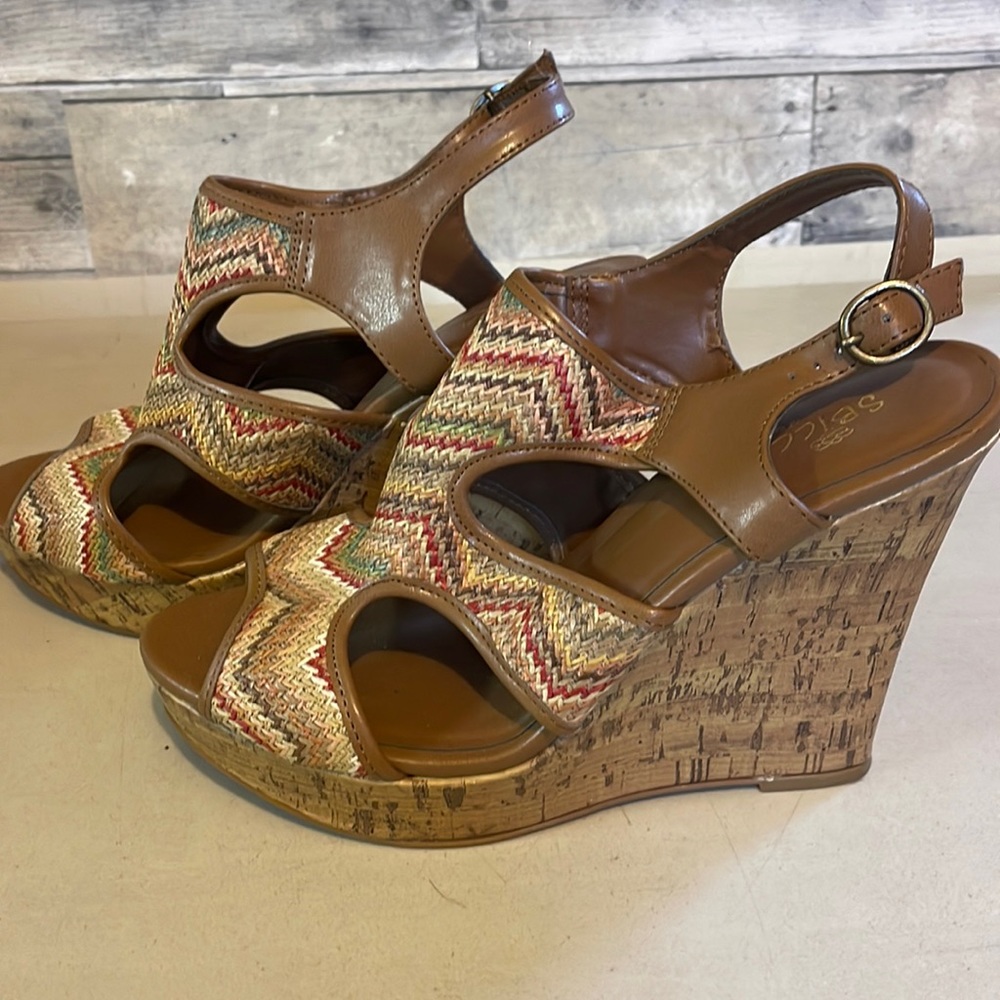 Multi color 5’ wedge heel, SBicca (of California)